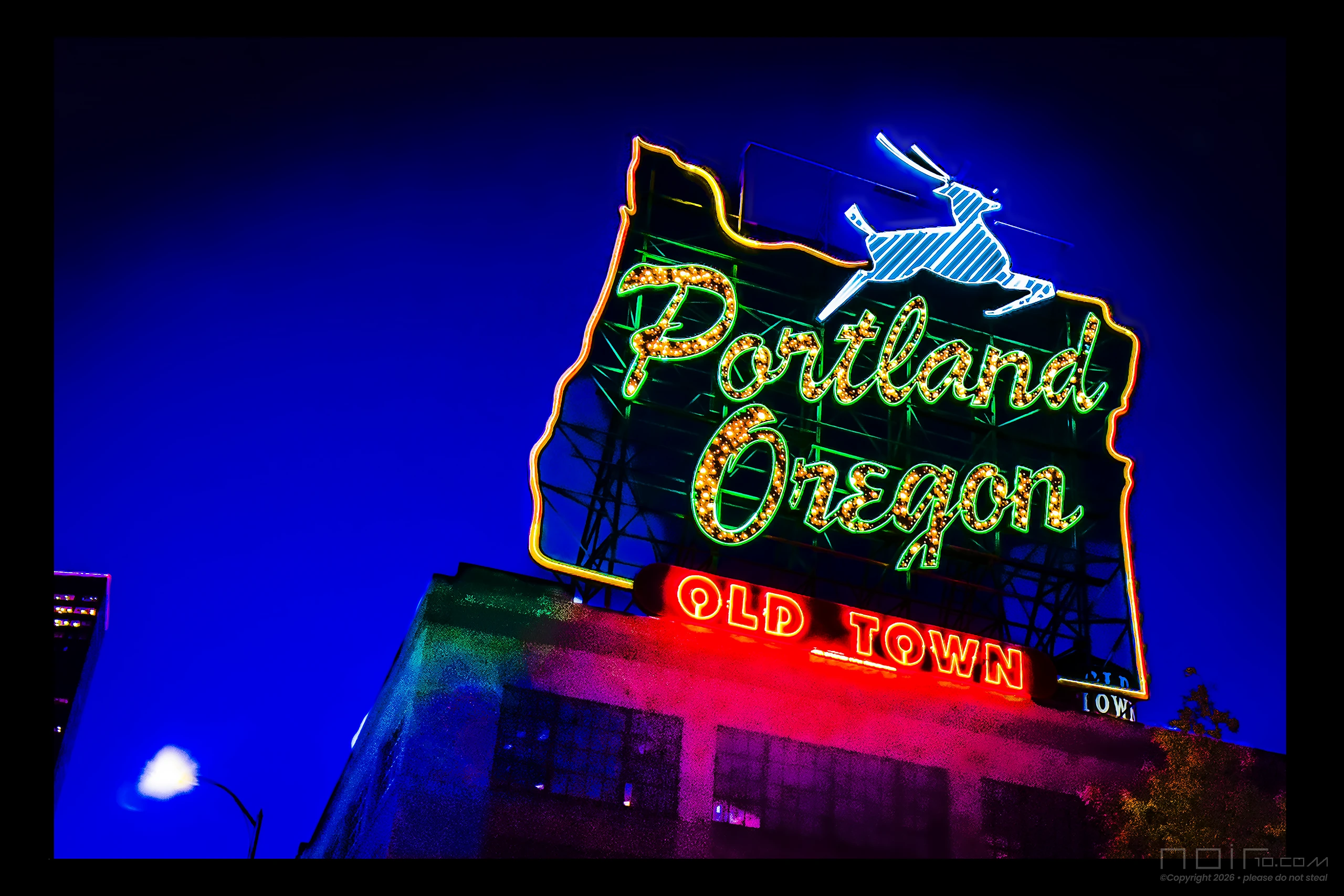 Historic White Stag Portland Oregon sign