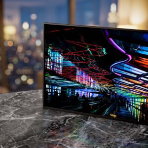 The Sky's the Limit neon exhibit at Chicago airport — Noir10 handmade LED backlit print